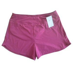 Nike Womens Dri-Fit Training Shorts XL Purple Pink Lined Activewear NWT